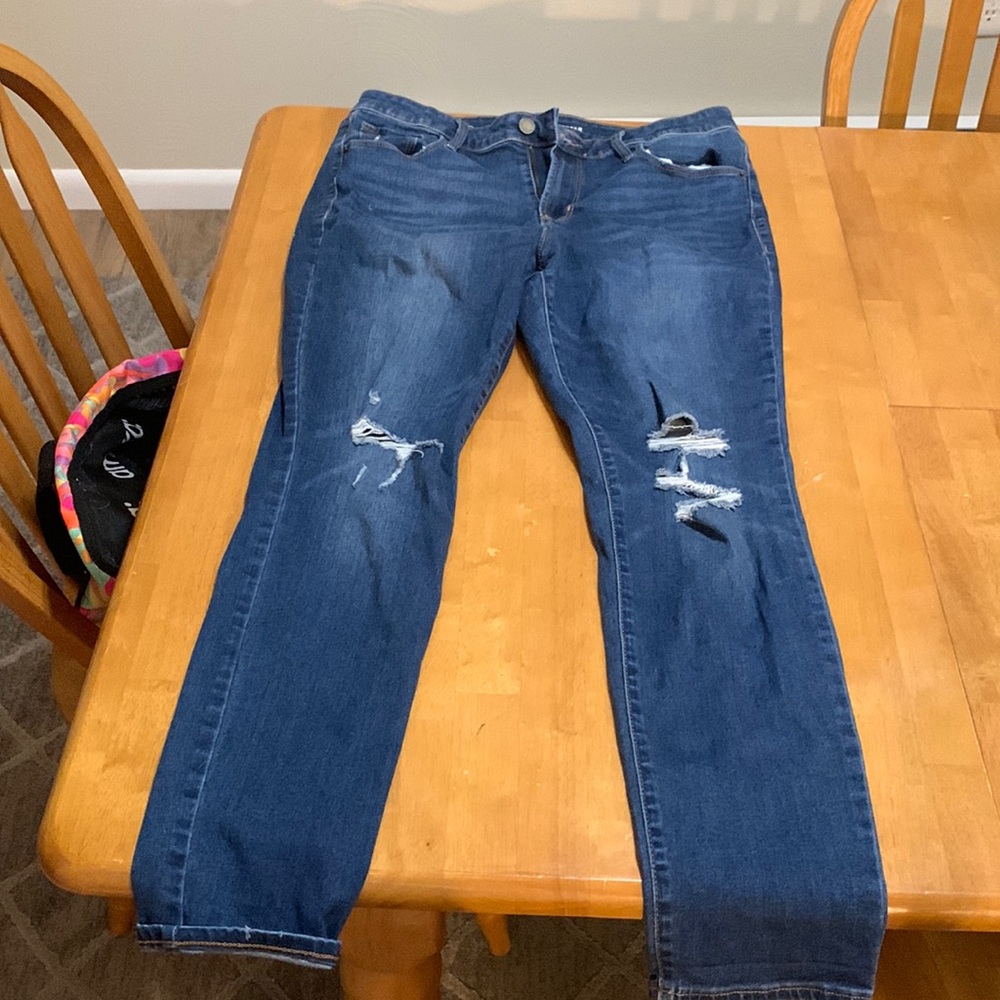 Old Navy rockstar mid rise size 12 stretch skinny jeans